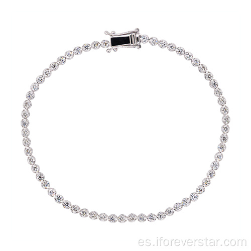 Pulsera de tenis de diamante HTHP Diamond